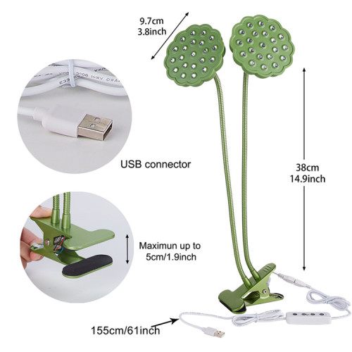 Clamp Desk LED Grow Light for Indoor Plants