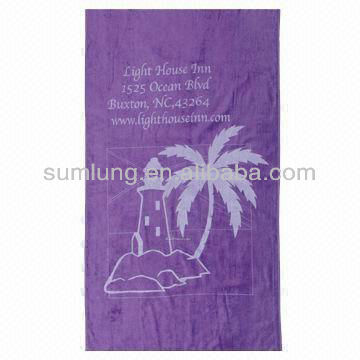 Beach Towel, Environmental-friendly and Durable, Customized Specifications Welcomed