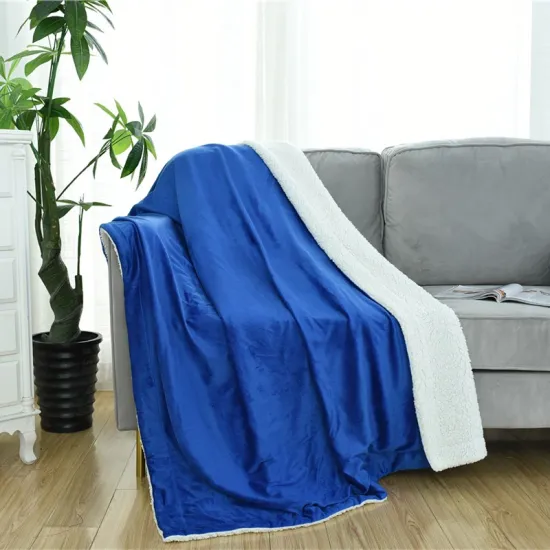 Wholesale Thickening blanket Super Soft Double blanket sherpa fleece blanket 2020