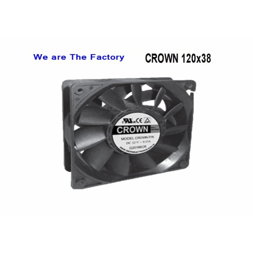 Crown 12038 dc brushless axial motor fan