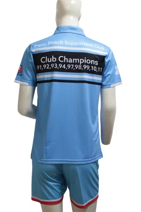 Custom Club Sublimated Cheap Blue Polo Shirts
