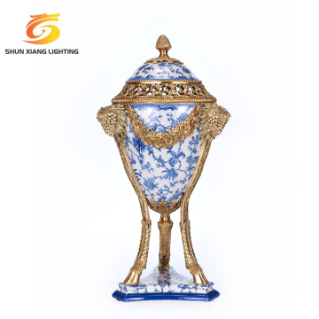 High-Class Blue White Porcelain Tableware Set - Jar, Plate, Teapot, Bowl, Home Decor