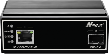2 ports industrial fast ethernet POE switch
