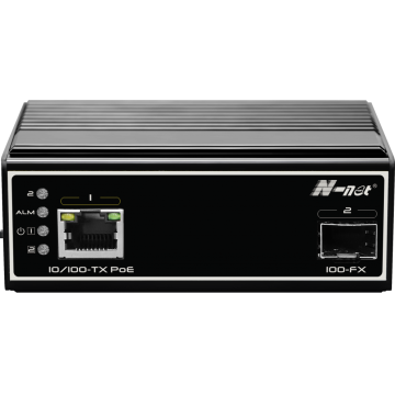 2 ports industrial fast ethernet POE switch
