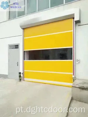 Porta de rolo plástico automática com sensor de radar