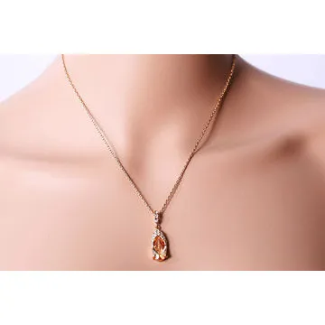 Swarovski crystal pendant necklace, fashion and with gold-platedNew