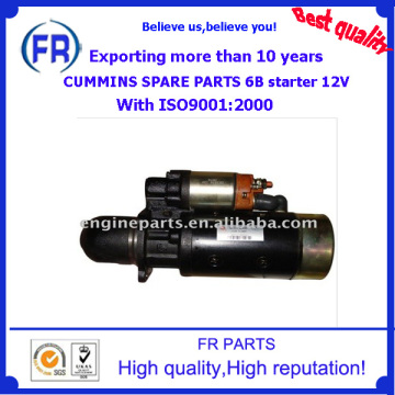 diesel spare parts 6B 12V starter