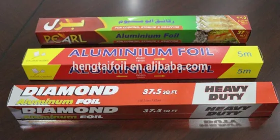 household aluminum foil roll for food packing(FDA, SGS, HACCP, KOSHER certificate)