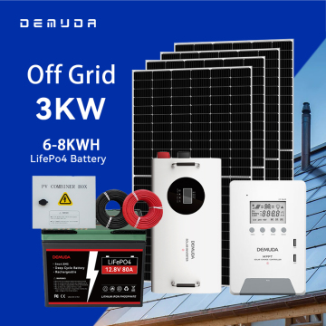 Demuda 2KW/3000W Off Grid Solar Panel Power System Kit für Heim-, Haus-, Farm- und Hotelnutzung