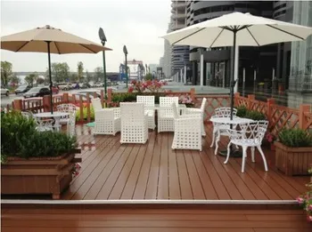 Exterior Wpc Composite Decking Wooden Plastic Flooring