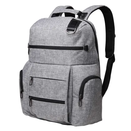 factory direct bag china manufacturer Mustard grey color handsome backpack