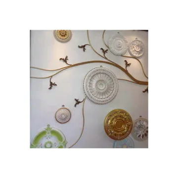 66cm Diameter White Foam Ceiling Medallion for Church Decor