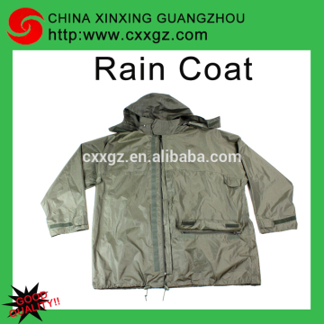 CHINA XINXING Olive Military Army Polyester Nylon PVC Raincoat Poncho