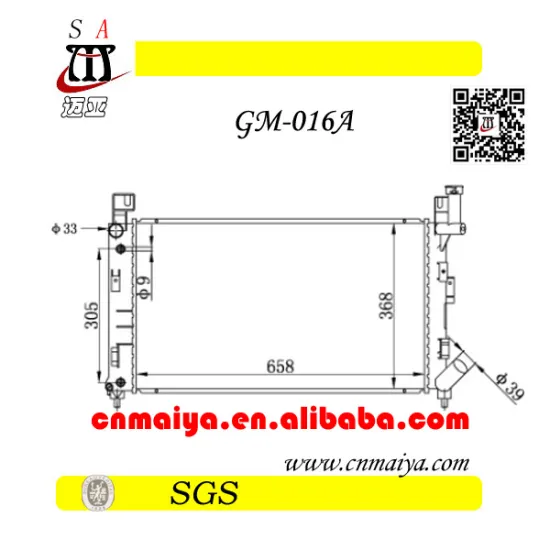 DODGE CARAVAN VOYAGER' 93-95 auto parts for radiator