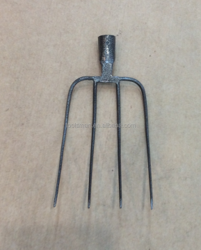 Forged Steel Fork Head F104: Round or Spade Socket