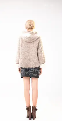 Short Winter Lady Merino Shearling Jacket
