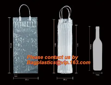 protective air pillow bag, wine bottle air column packaging bag, bubble cushion wrap