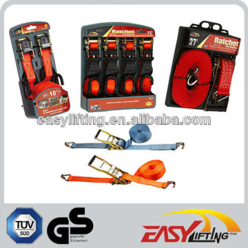 25MM 680KG 4PK Ratchet Tie Down (Package)