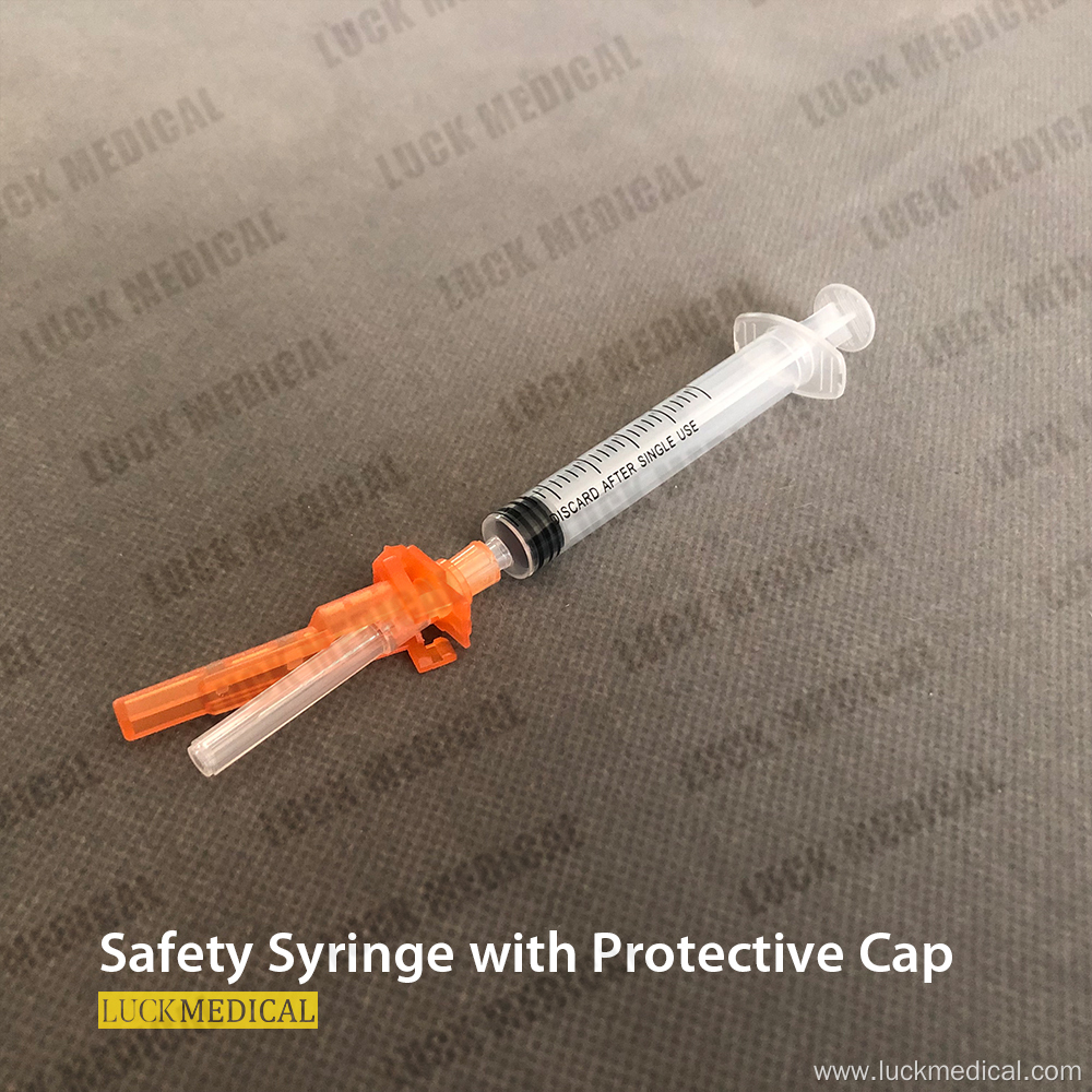 Sheath Lock Safety Needle Syringe