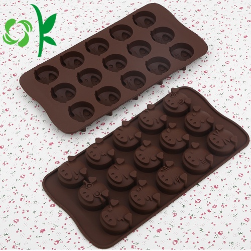 Chocolate Silicone Lattice Pig Popsicl Christmas Candy Molds