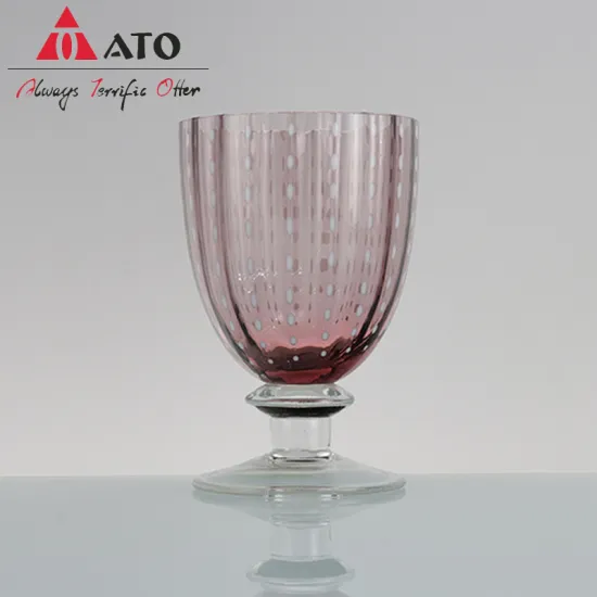 300ml Party wedding decoration glass cup embossed glass
