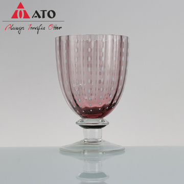 300ml Party wedding decoration glass cup embossed glass