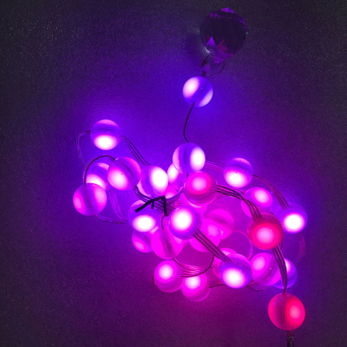 Cordadura de pelota de luz de píxel LED de 5 m RGB