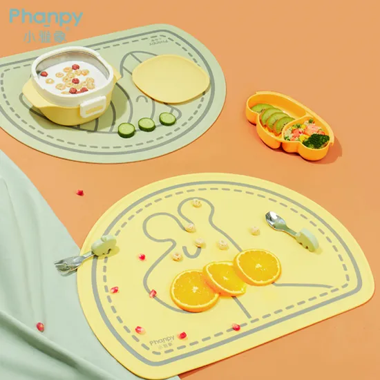 HeatResistant Tableware Non Slip Easy Clean Eating Mats
