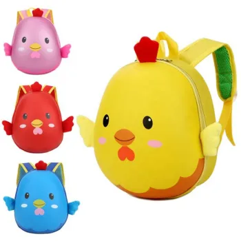 Chick Cartoon Cute Eggshell Kids Backpack - Canvas Small School Bag Factory