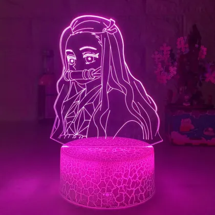 3D Table Light: Anime Demon Slayer Kamen Nidouz Birthday Gift