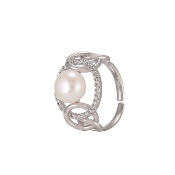 Popular Style Trendy Rings Pearl Jewelry Rings