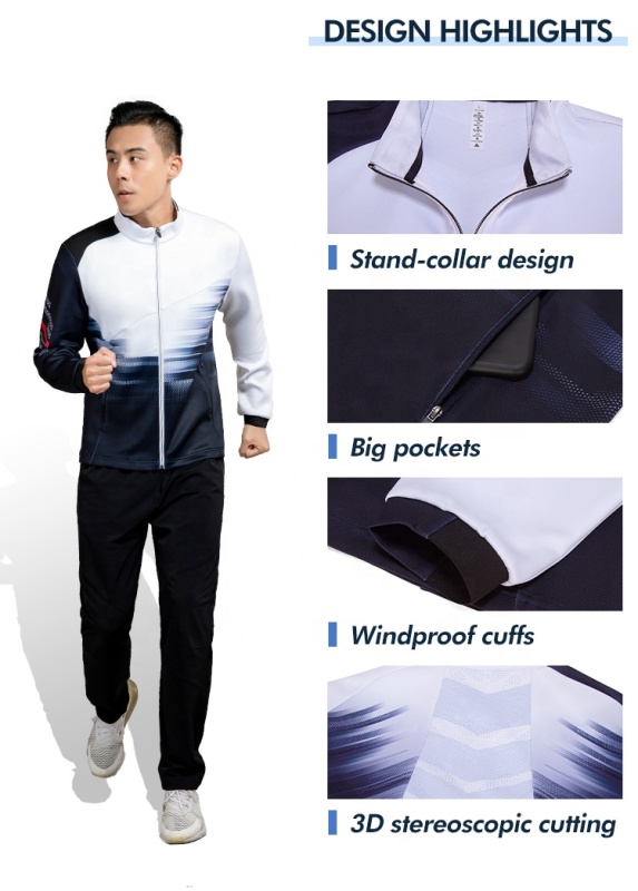 Custom latest design Sublimation Running Tracksuit