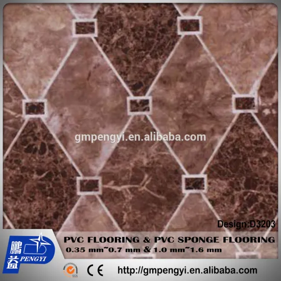 qualified supplier and cheap price FOB GuangZhou t0.50mm*79"*25Y PVC vinyl flooring indoor usage mat roll