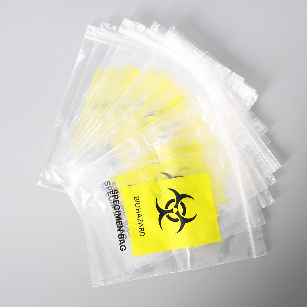 Customized Plastic Laboratory Biohazard Specimen Bags