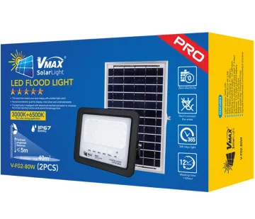 bright solar flood light with Carton package