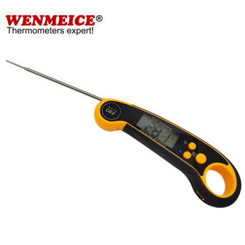 Waterproof Instant Read Kitchen Meat Thermometer with Foldable Probe