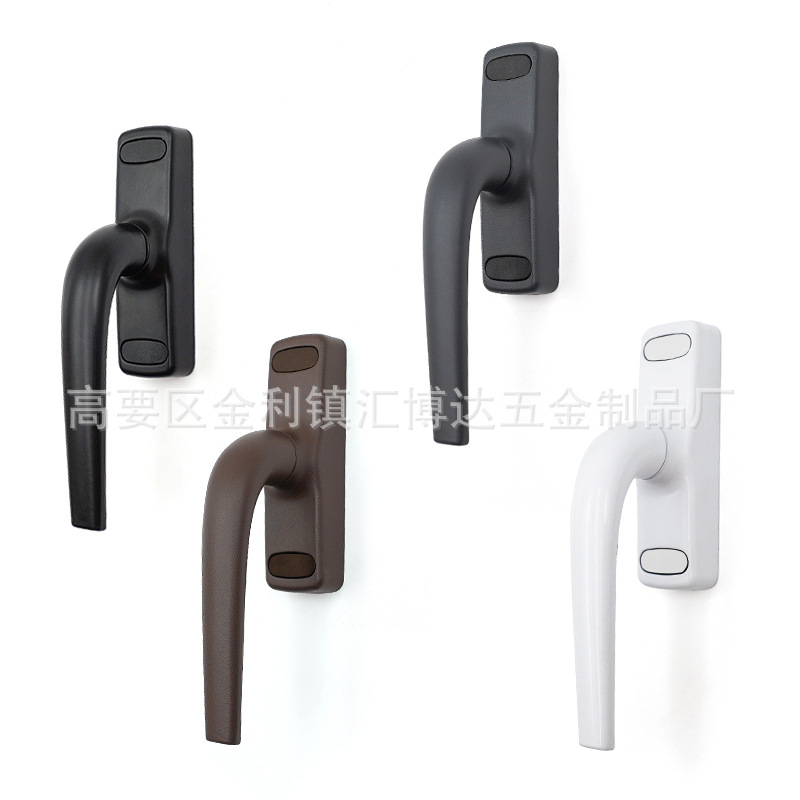 brown casement window handles