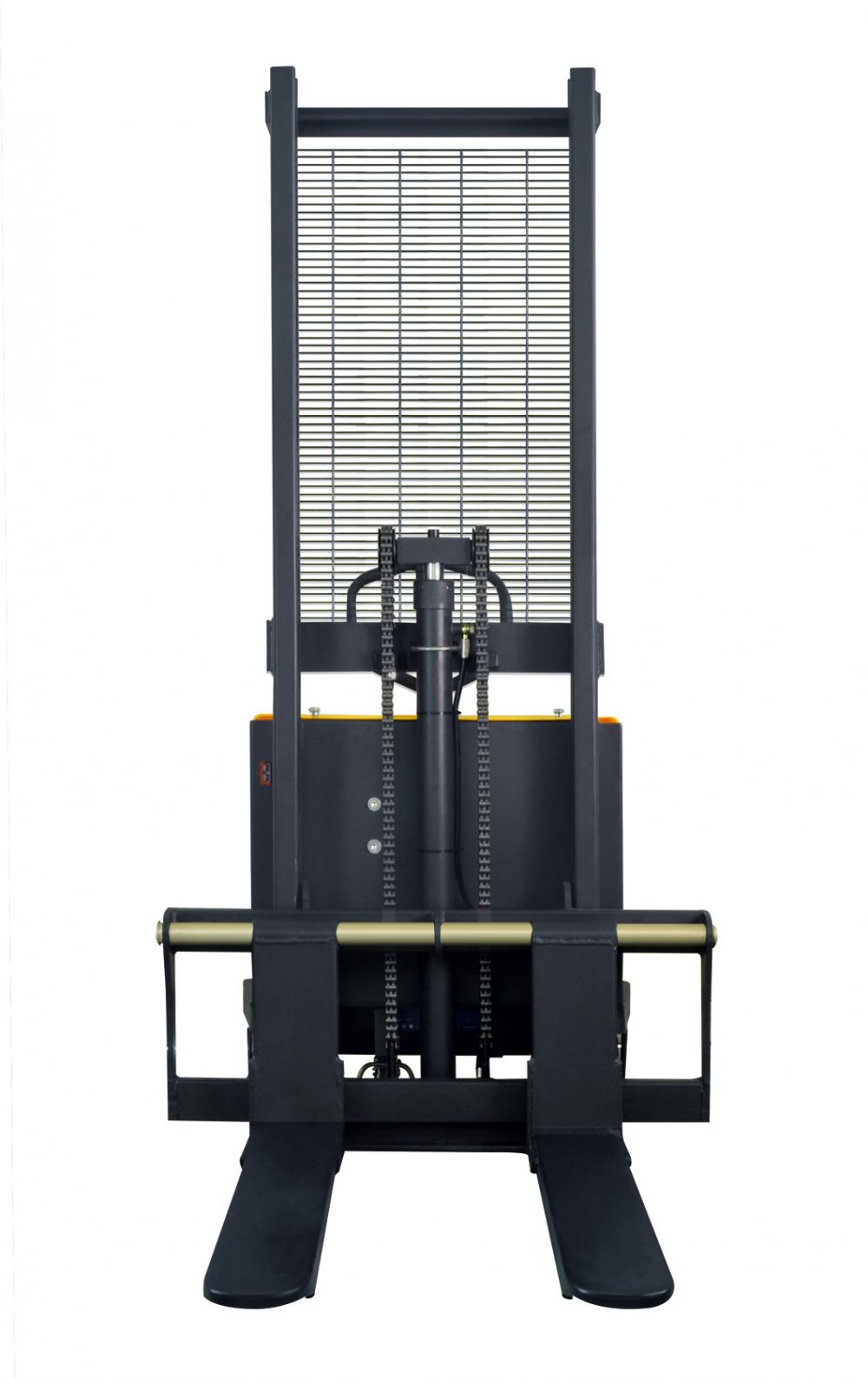 semi electric straddle stacker