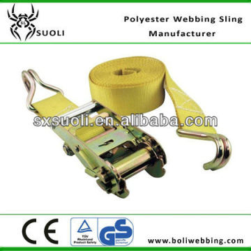 3" 7.5T ratchet strap lashing (cargo tie down) strap buckle