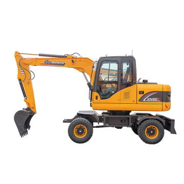 Xiniu/ Rhinoceros 8ton wheel excavator for lots of work