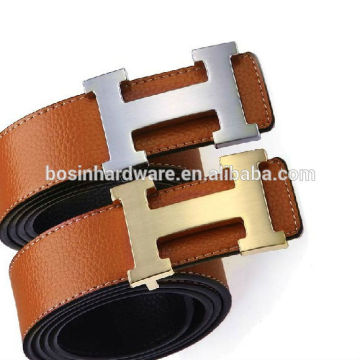 Fashion High Quality Metal Brushed Finish H Shape Belt Buckle