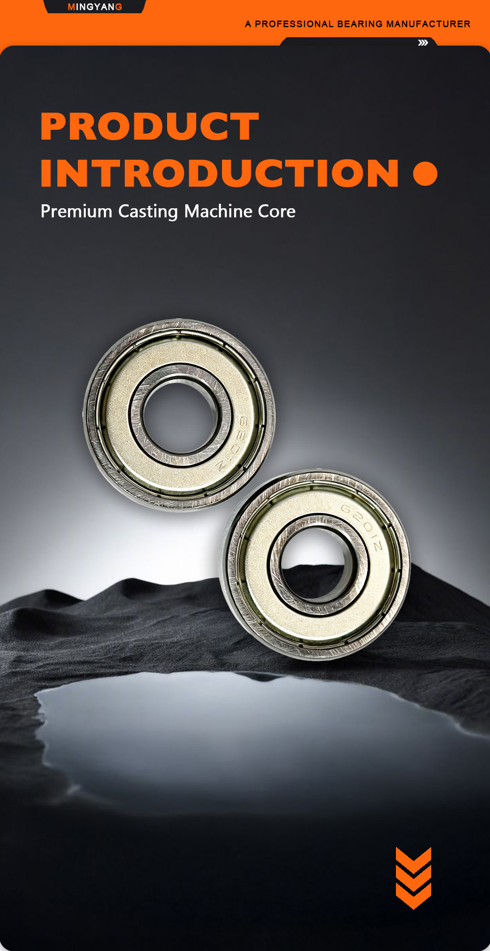 6201 ZZ Pre‑Greased High‑Speed Rotary Bearing x