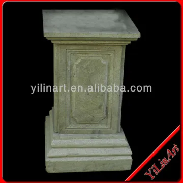 Carved Natural Marble Pedestal (YL-L020)