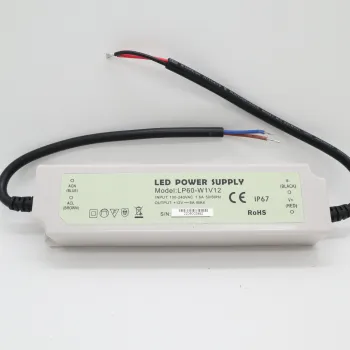 SMPS LED Driver: 110-220V AC/DC Transformer, 12V 6A 75W Power Supply with Waterproof IP67 Constant Voltage Switching