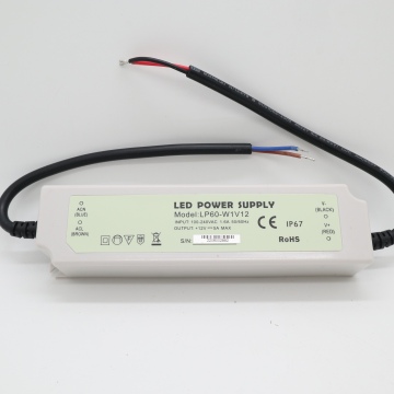 SMPS LED Driver: 110-220V AC/DC Transformer, 12V 6A 75W Power Supply with Waterproof IP67 Constant Voltage Switching