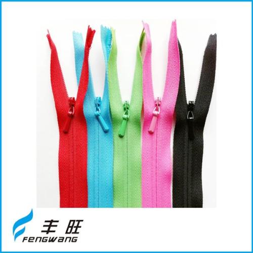 Perfect quality cheap price invisible zipper long chain zippers