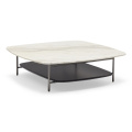 Simple Design Double Layer Marble Coffee Table