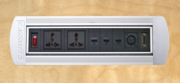 desktop electric flip power socket with USB outlet