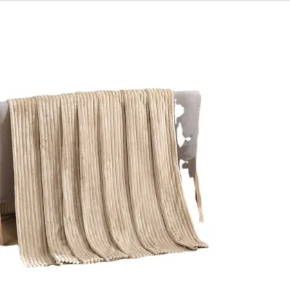 Coral Velvet Solid Color Draw Blanket - Air Conditioning Yoga Gift Throw