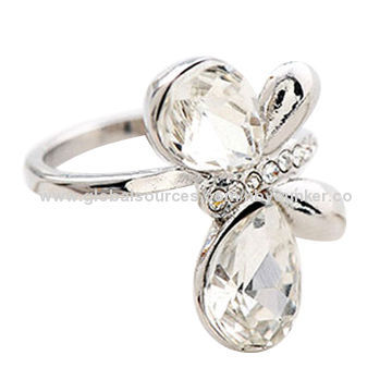 2014 Hot New Butterfly Ring, Various Colors are Available